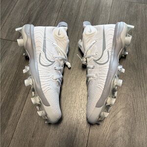 Nike Alpha Huarache NXT MCS Mens White Grey Baseball Cleats DJ6519-103